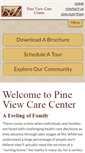 Mobile Screenshot of pineviewcarecenter.com